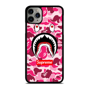 CAMO BATHING APE SUPREME PINK iPhone 11 Pro Max Case Cover