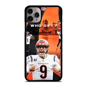 CINCINNATI BENGALS NFL JOE BURROW iPhone 11 Pro Max Case Cover