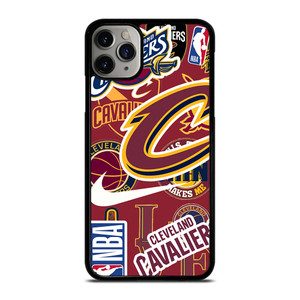 CLEVELAND CAVALIERS NBA STICKER BOMB iPhone 11 Pro Max Case Cover