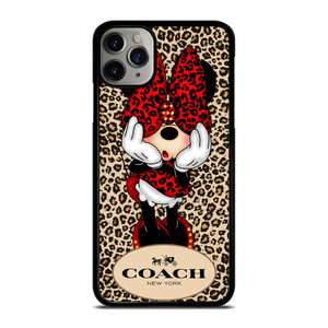 COACH MINNIE MOUSE LEOPARD iPhone 11 Pro Max Case Cover