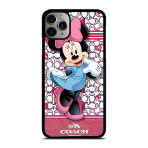 COACH MINNIE MOUSE PINK PATTERN iPhone 11 Pro Max Case Cover COACH MINNIE MOUSE PINK PATTERN iPhone 11 Pro Max Case Cover