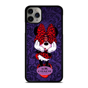 COACH MINNIE MOUSE PURPLE iPhone 11 Pro Max Case Cover