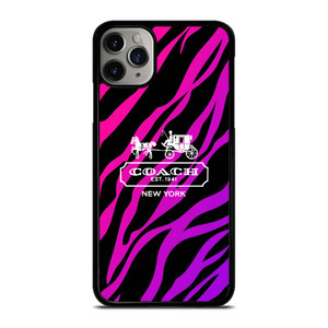 COACH NEW YORK BLACK VIOLET iPhone 11 Pro Max Case Cover COACH NEW YORK BLACK VIOLET iPhone 11 Pro Max Case Cover