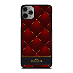 COACH NEW YORK RED GOLD iPhone 11 Pro Max Case Cover