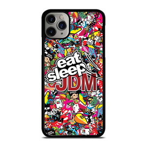 EAT SLEEP JDM STICKERS iPhone 11 Pro Max Case Cover