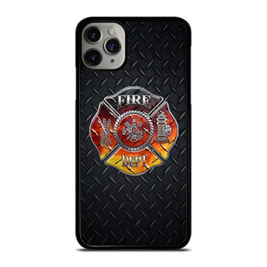 FIREFIGHTER FIREMAN METAL LOGO iPhone 11 Pro Max Case Cover