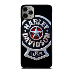 HARLEY DAVIDSON USA METAL EMBLEM iPhone 11 Pro Max Case Cover