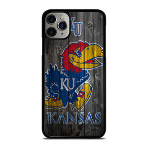 KANSAS JAYHAWKS WOODEN LOGO iPhone 11 Pro Max Case Cover