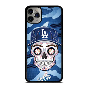 LA DODGERS SKULL CAMO iPhone 11 Pro Max Case Cover