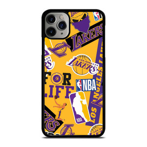 LA LOS ANGELES LAKERS STICKER BOMB iPhone 11 Pro Max Case Cover