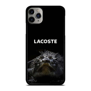 LACOSTE CROCODILE BLACK iPhone 11 Pro Max Case Cover
