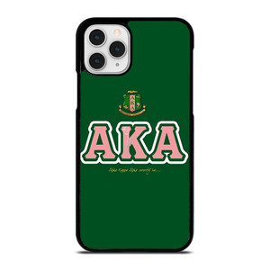 AKA PINK AND GREEN SIMPLE LOGO iPhone 11 Pro Case Cover