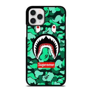 CAMO BATHING APE SUPREME GREEN iPhone 11 Pro Case Cover