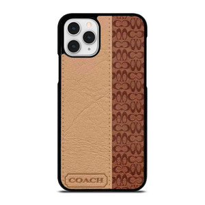 COACH NEW YORK BROWN LEATHER iPhone 11 Pro Case Cover COACH NEW YORK BROWN LEATHER iPhone 11 Pro Case Cover