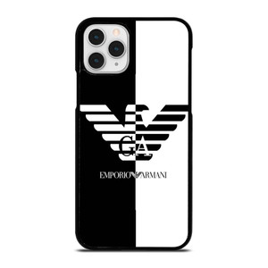 EMPORIO ARMANI WHITE BLACK iPhone 11 Pro Case Cover