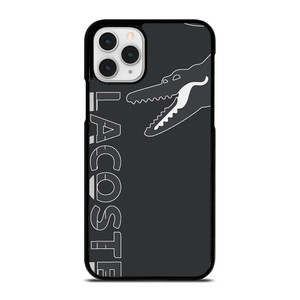 LACOSTE CROCODILE ALL BLACK iPhone 11 Pro Case Cover