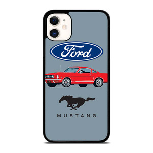 1965 FORD MUSTANG ILLUSTRATION iPhone 11 Case Cover