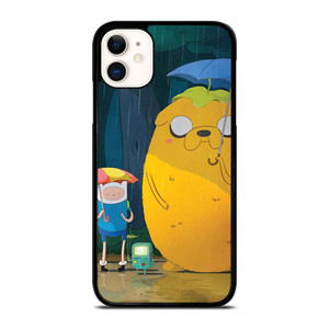 ADVENTURE TIME MY NEIGHBOUR TOTORO iPhone 11 Case Cover ADVENTURE TIME MY NEIGHBOUR TOTORO iPhone 11 Case Cover