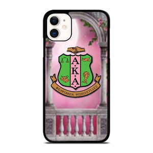 AKA PINK AND GREEN LOGO iPhone 11 Case Cover