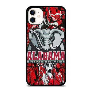 ALABAMA CRIMSON TIDE SPLASHED LOGO iPhone 11 Case Cover