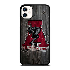 ALABAMA CRIMSON TIDE WOODEN ICON iPhone 11 Case Cover ALABAMA CRIMSON TIDE WOODEN ICON iPhone 11 Case Cover