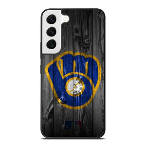 MILWAUKEE BREWERS MLB BASEBALL WOODEN LOGO Samsung Galaxy S22 Case Cover