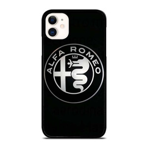 ALFA ROMEO METAL BLACK iPhone 11 Case Cover