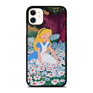 ALICE IN WONDERLAND FLOWER iPhone 11 Case Cover