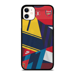 ARSENAL FC RETRO JERSEY COLLAGE iPhone 11 Case Cover