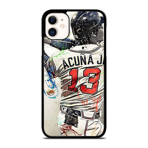 ATLANTA BRAVES ACUNA JR 13 BASEBALL iPhone 11 Case Cover ATLANTA BRAVES ACUNA JR 13 BASEBALL iPhone 11 Case Cover