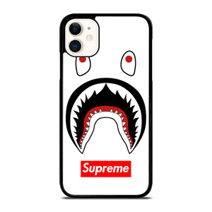 BAPE CAMO SHARK SUPREME WHITE iPhone 11 Case Cover
