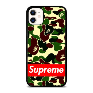 CAMO BAPE SUPREME iPhone 11 Case Cover