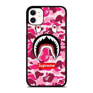 CAMO BATHING APE SUPREME PINK iPhone 11 Case Cover CAMO BATHING APE SUPREME PINK iPhone 11 Case Cover