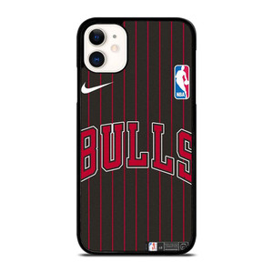 CHICAGO BULLS NIKE NBA STRIPE iPhone 11 Case Cover CHICAGO BULLS NIKE NBA STRIPE iPhone 11 Case Cover