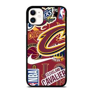 CLEVELAND CAVALIERS NBA STICKER BOMB iPhone 11 Case Cover