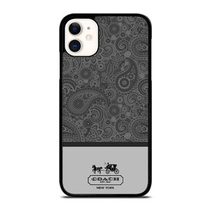 COACH NEW YORK GREY BATIK iPhone 11 Case Cover