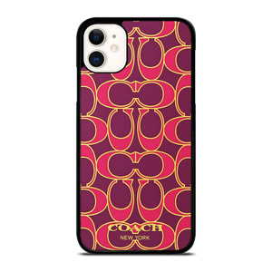 COACH NEW YORK PINK GOLD iPhone 11 Case Cover COACH NEW YORK PINK GOLD iPhone 11 Case Cover