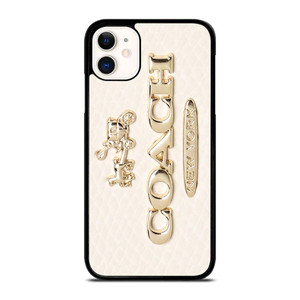 COACH PINK PATTERN MATE iPhone 11 Case Cover