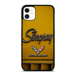 CORVETTE STINGRAY LOGO YELLOW iPhone 11 Case Cover