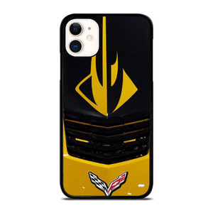 CORVETTE STINGRAY YELLOW GRILLES iPhone 11 Case Cover