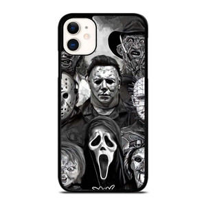 FAMOUS HORROR COLLAGE iPhone 11 Case Cover FAMOUS HORROR COLLAGE iPhone 11 Case Cover