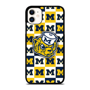 FOOTBALL MASCOT MICHIGAN WOLVERINES iPhone 11 Case Cover FOOTBALL MASCOT MICHIGAN WOLVERINES iPhone 11 Case Cover