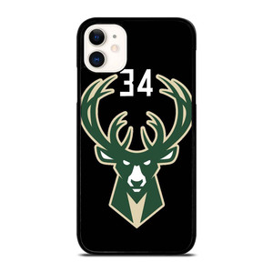 GIANNIS ANTETOKOUNMPO MILWAUKEE BUCKS LOGO iPhone 11 Case Cover