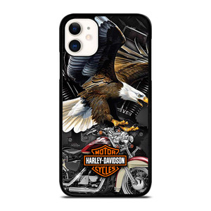 HARLEY DAVIDSON EAGLE METAL LOGO iPhone 11 Case Cover
