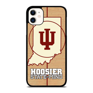 HOOSIER STATE OF MIND INDIANA WOODEN LOGO iPhone 11 Case Cover