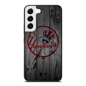 NEW YORK YANKEES BASEBALL MLB WOOD LOGO Samsung Galaxy S22 Case Cover