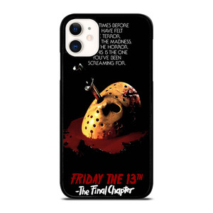 JASON FRIDAY THE 13TH HORROR MOVIE iPhone 11 Case Cover