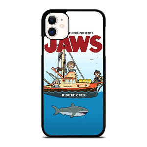 JAWS LOGO 8 BIT iPhone 11 Case Cover