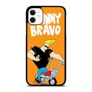 JOHNNY BRAVO CARTOON RIDING BIKE iPhone 11 Case Cover JOHNNY BRAVO CARTOON RIDING BIKE iPhone 11 Case Cover