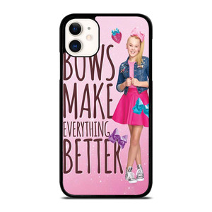 JOJO SIWA BOWS MAKE EVERYTHING BETTER iPhone 11 Case Cover JOJO SIWA BOWS MAKE EVERYTHING BETTER iPhone 11 Case Cover